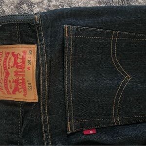 Levi's Men's Dark Blue Slim Straight Jeans